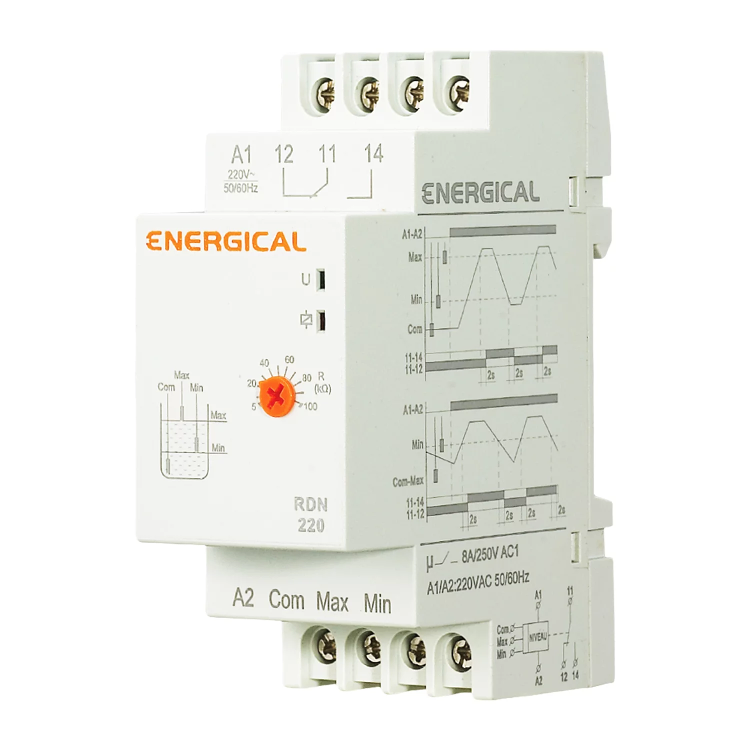 Interrupteur différentiel sensible 30mA IDE2.2P25 - Disjoncteur Energical