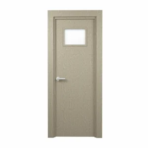 PORTE VITREE 1/3 EN MDF AGGLOMERE TUBULAIRE 730mm AVEC CADRE EN WPC110mm