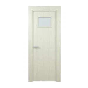 PORTE VITREE 1/3 EN MDF AGGLOMERE TUBULAIRE 730mm AVEC CADRE EN WPC140mm