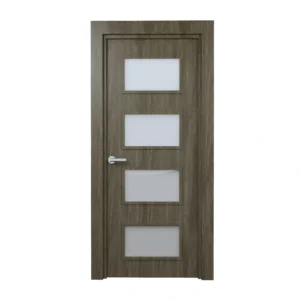 PORTE VITREE 1/1 EN MDF AGGLOMERE TUBULAIRE 830mm AVEC CADRE EN WPC140mm