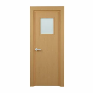 PORTE VITREE 1/3 EN MDF NID ABEILLE 730mm AVEC CADRE EN WPC140mm