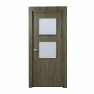 PORTE VITREE 1/2 EN MDF AGGLOMERE TUBULAIRE 730mm AVEC CADRE EN WPC140mm