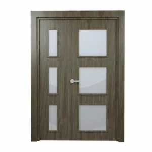 PORTE VITREE 1/1 EN MDF NID ABEILLE 1130mm AVEC CADRE EN WPC110mm