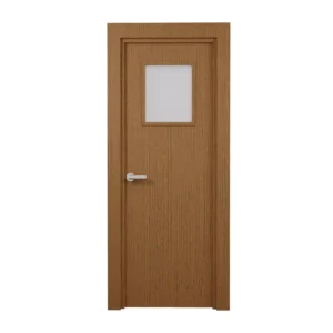 PORTE VITREE 1/3 EN MDF NID ABEILLE 830mm AVEC CADRE EN WPC140mm