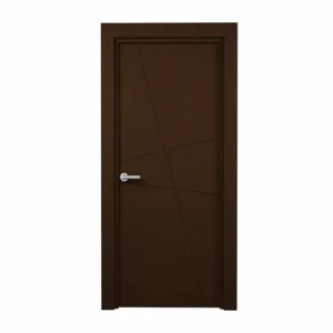 PORTE PLEINE EN MDF NID ABEILLE 830mm AVEC CADRE EN BOIS LATTE