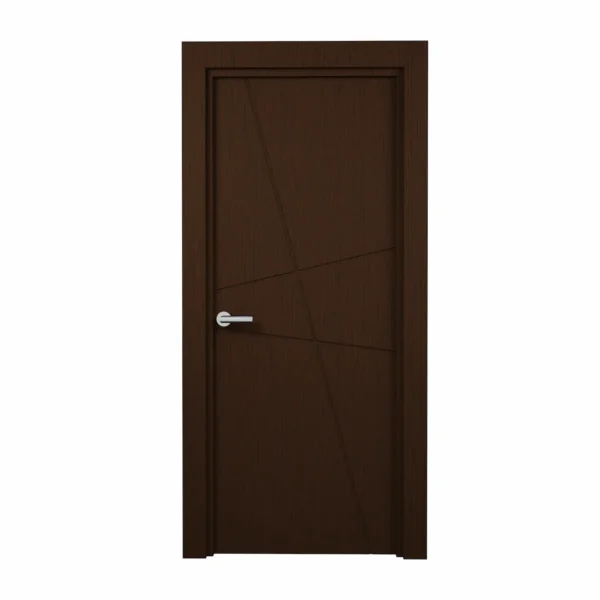 PORTE PLEINE EN MDF NID ABEILLE 830mm AVEC CADRE EN BOIS LATTE