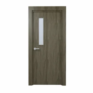 PORTE VITREE 1/2 EN MDF AGGLOMERE TUBULAIRE 830mm AVEC CADRE EN WPC140mm