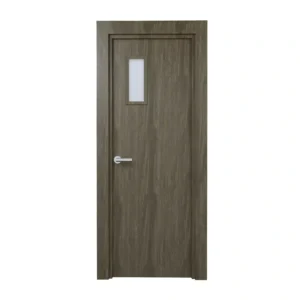 PORTE VITREE 1/3 EN MDF NID ABEILLE 830mm AVEC CADRE EN WPC110mm