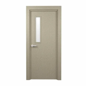 PORTE VITREE 1/2 EN MDF NID ABEILLE 730mm AVEC CADRE EN WPC110mm