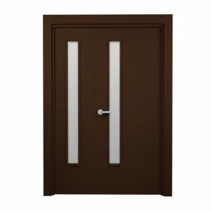 PORTE VITREE 1/1 EN MDF AGGLOMERE TUBULAIRE 1130mm AVEC CADRE EN WPC110mm