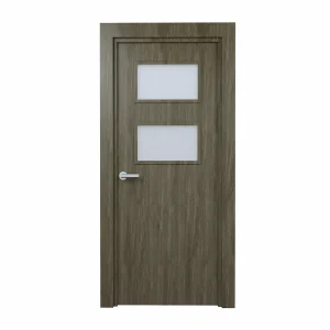 PORTE VITREE 1/2 EN PVC NID ABEILLE 730mm AVEC CADRE EN WPC140mm