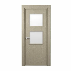 PORTE VITREE 1/2 EN PVC NID ABEILLE 830mm AVEC CADRE EN WPC140mm