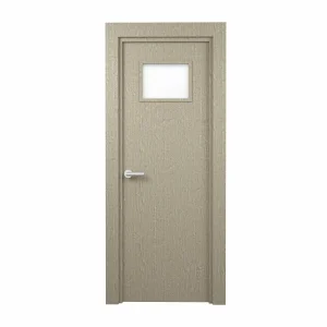 PORTE VITREE 1/3 EN PVC NID ABEILLE 830mm AVEC CADRE EN WPC110mm