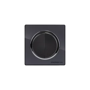Interrupteur Double Allumage DIAA Glass Gris